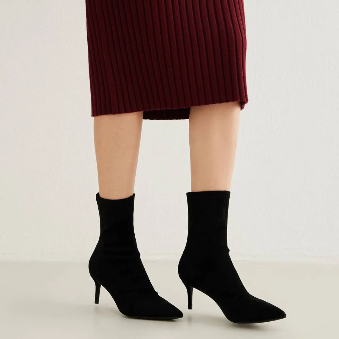 Samara™ | Pointed Toe Suede Heels