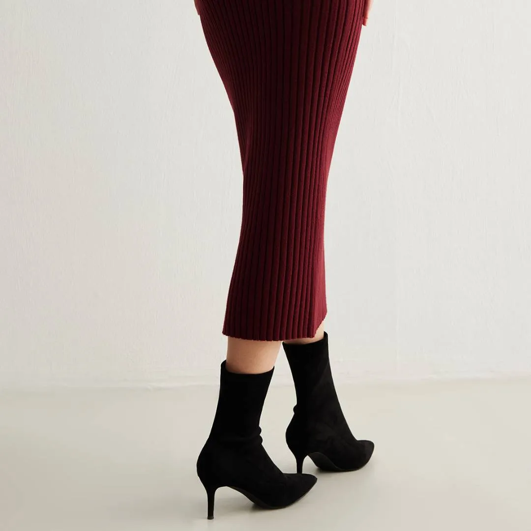 Samara™ | Pointed Toe Suede Heels