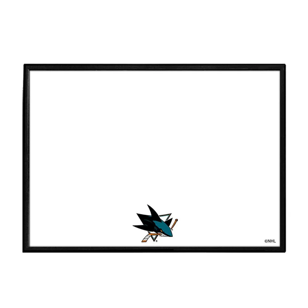San Jose Sharks: Framed Dry Erase Board