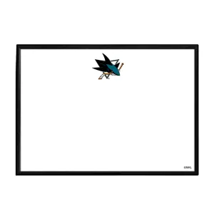 San Jose Sharks: Framed Dry Erase Board