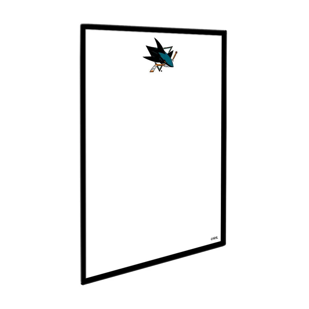 San Jose Sharks: Framed Dry Erase Board