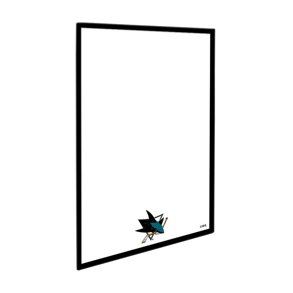 San Jose Sharks: Framed Dry Erase Board