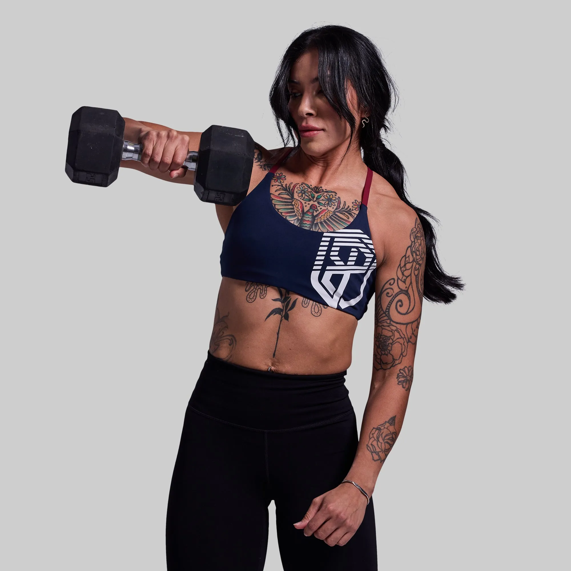Serenity Sports Bra (Brand Strength-BP Navy)