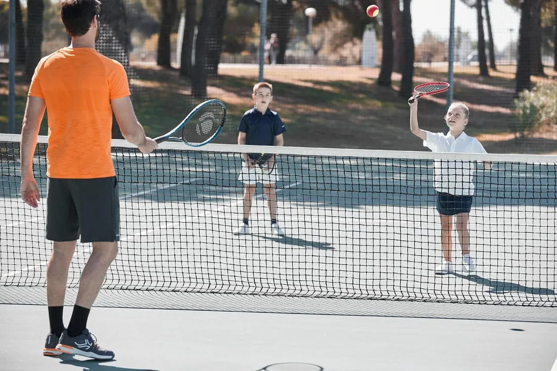 SET TENNIS JUNIOR DUO 2 RAQUETTES 2 BALLES 1 HOUSSE
