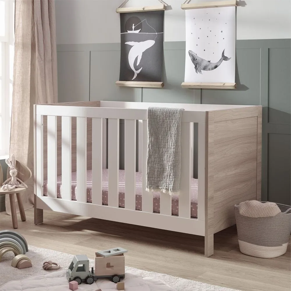 Silver Cross Finchley Cotbed and Dresser - Oak