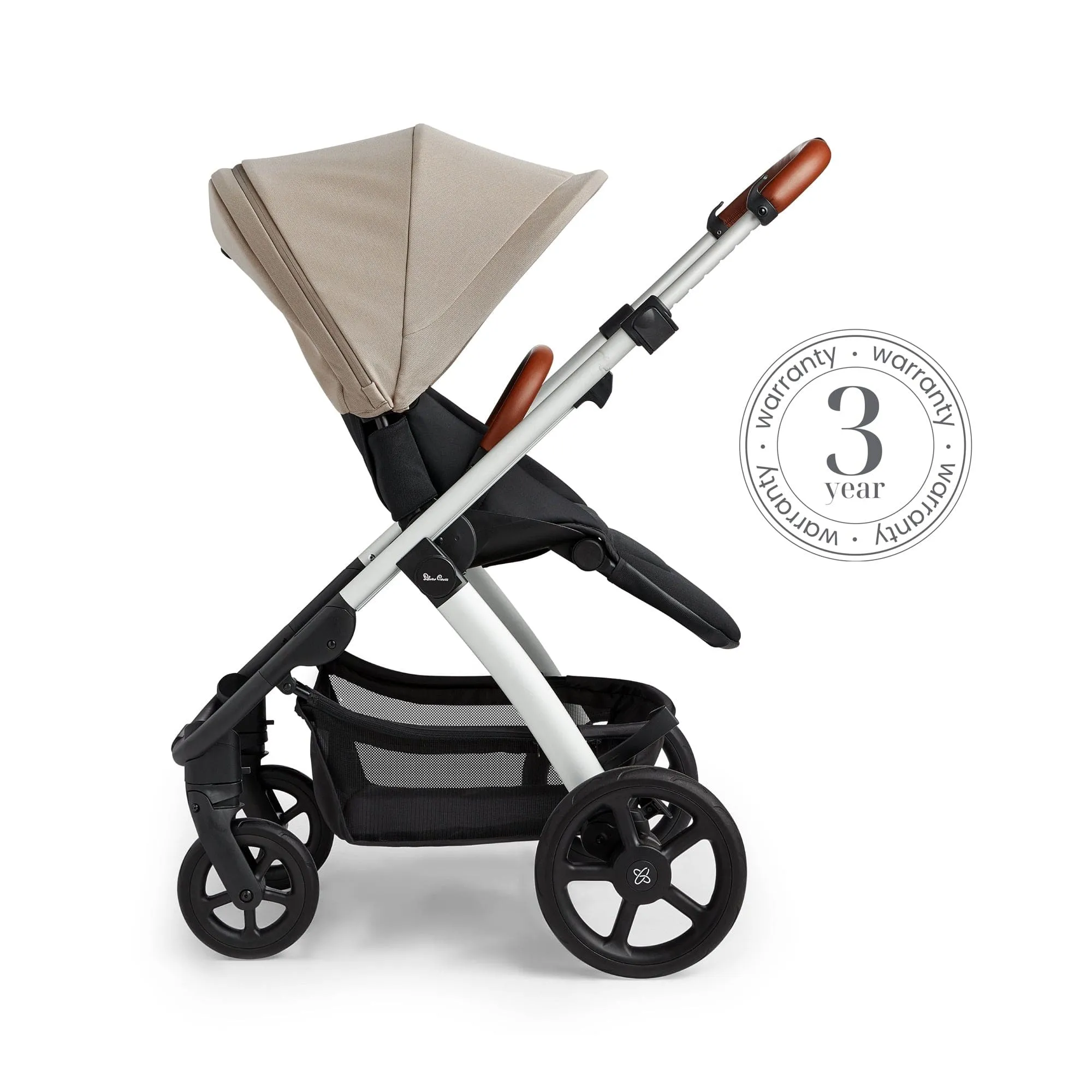 Silver Cross Tide, Cabriofix i-Size Complete Travel System - Stone
