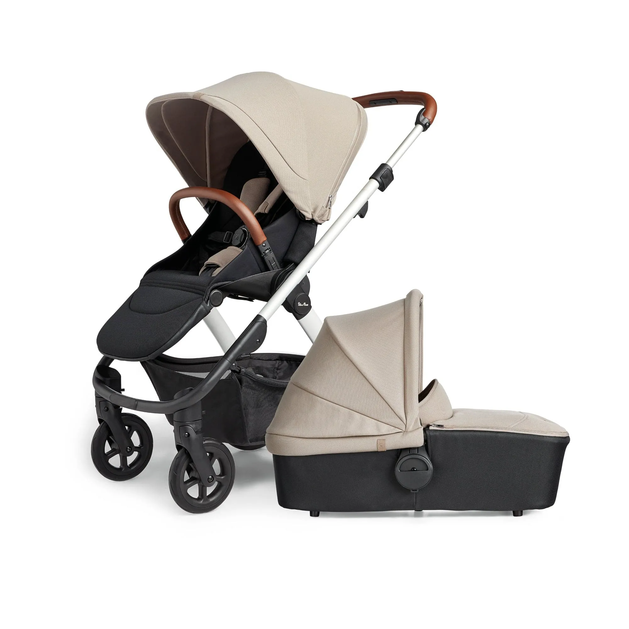 Silver Cross Tide, Cabriofix i-Size Complete Travel System - Stone