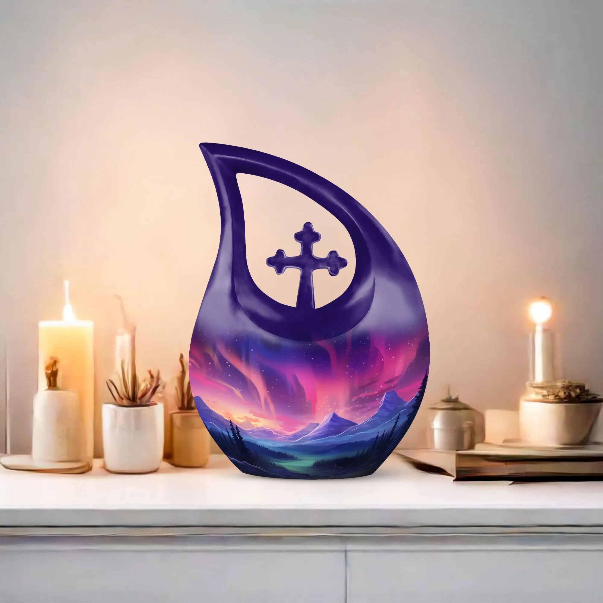 Skies Urn : Cherished Memories Large Memorial Urn
