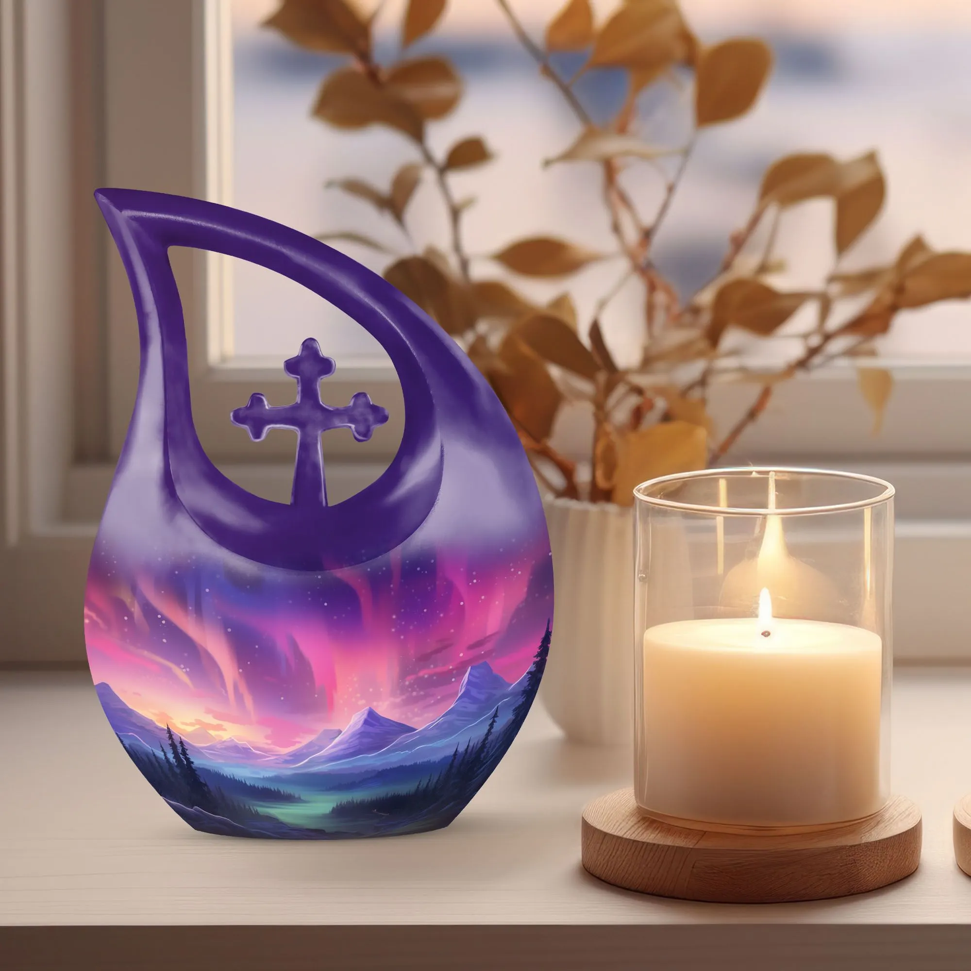 Skies Urn : Cherished Memories Large Memorial Urn