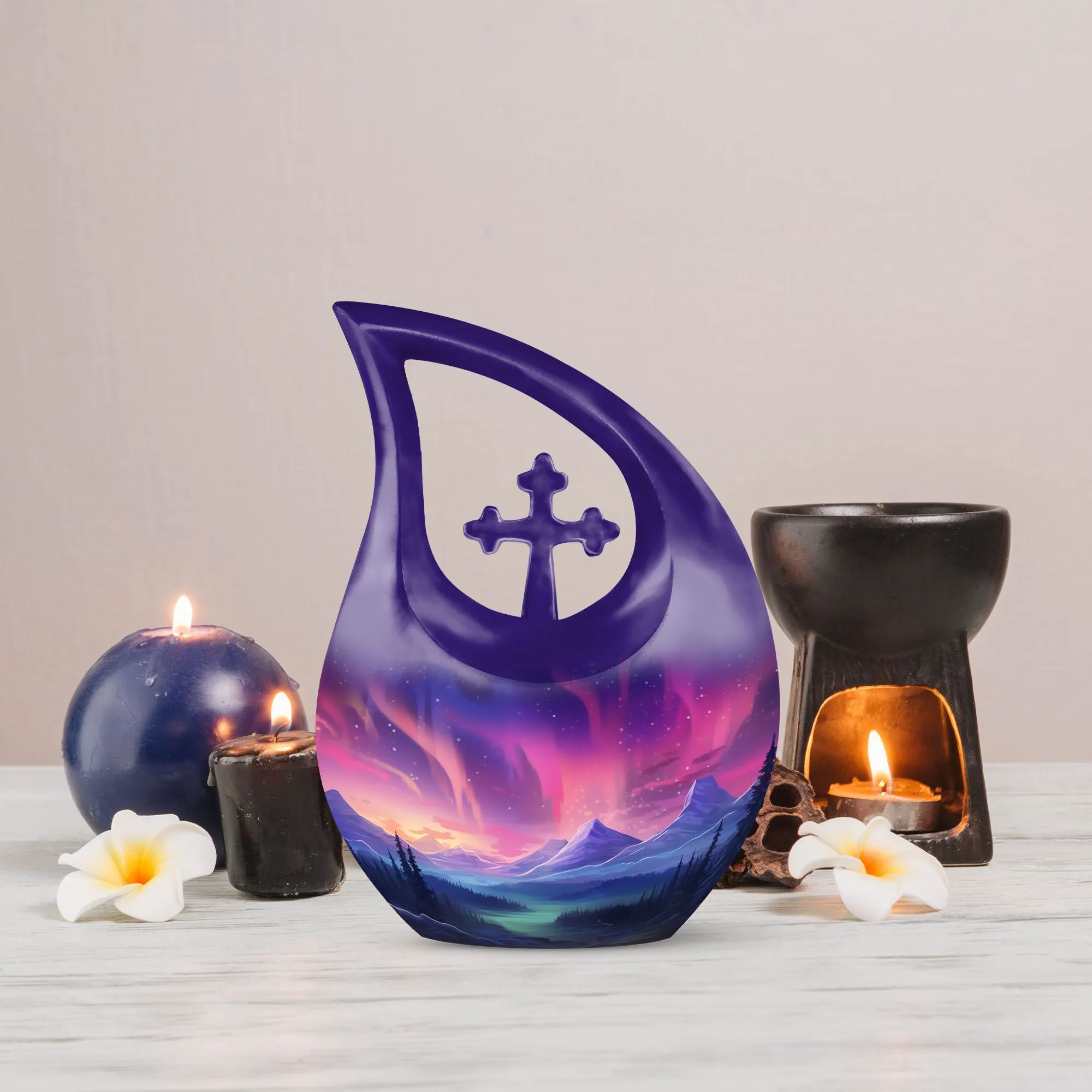 Skies Urn : Cherished Memories Large Memorial Urn