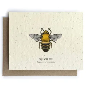 Squash Bee Plantable Seeded Card