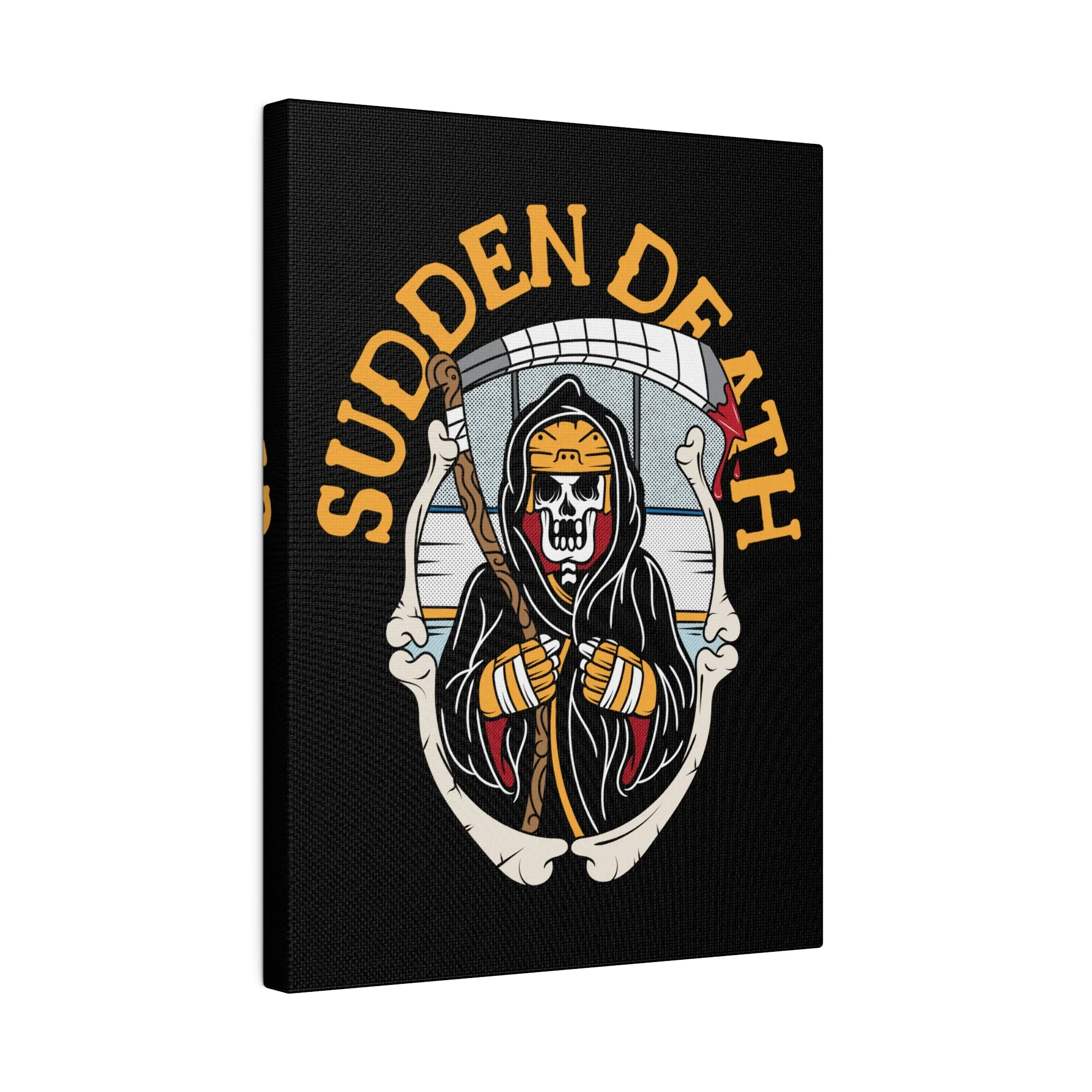 SUDDEN DEATH STRETCHED CANVAS