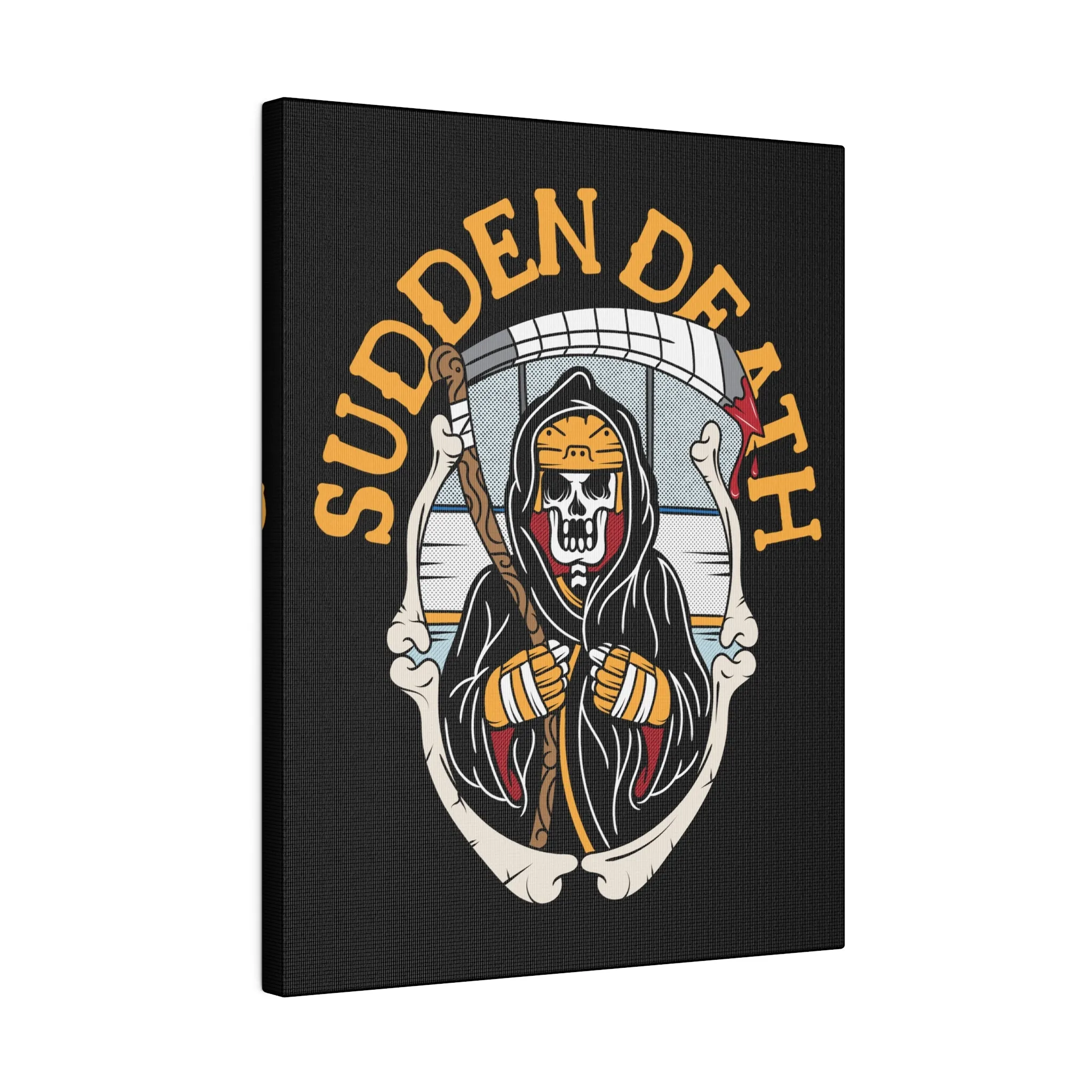 SUDDEN DEATH STRETCHED CANVAS