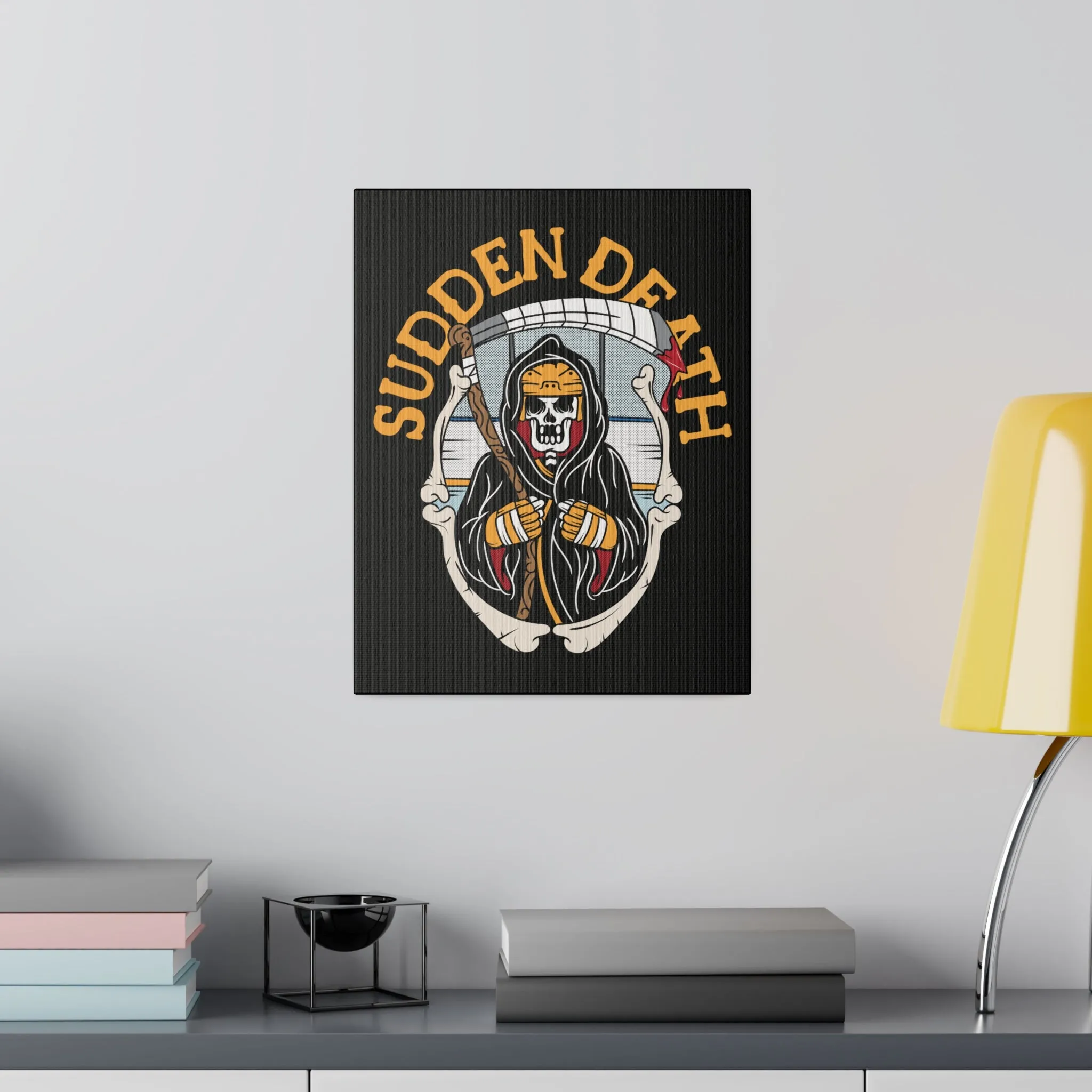 SUDDEN DEATH STRETCHED CANVAS
