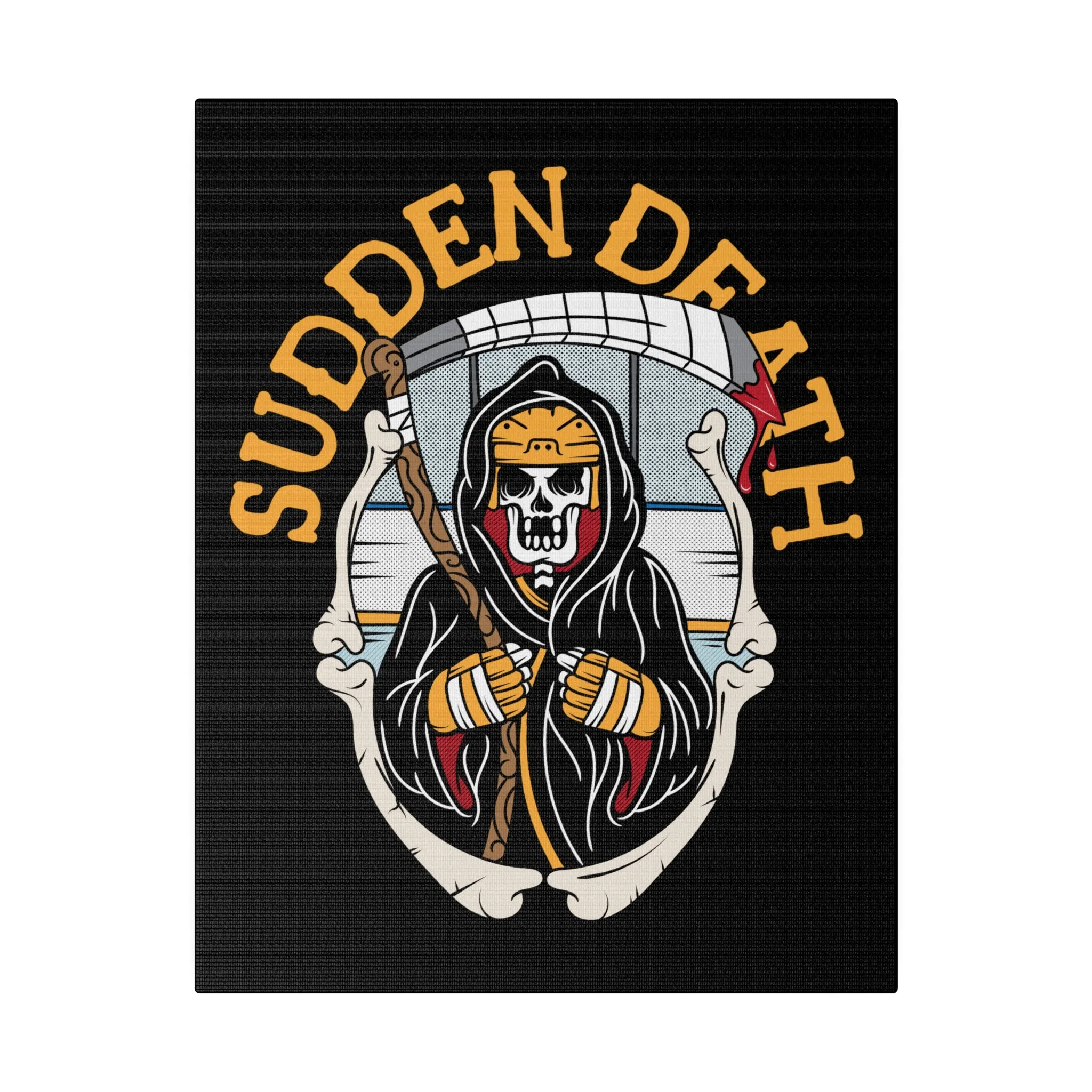 SUDDEN DEATH STRETCHED CANVAS
