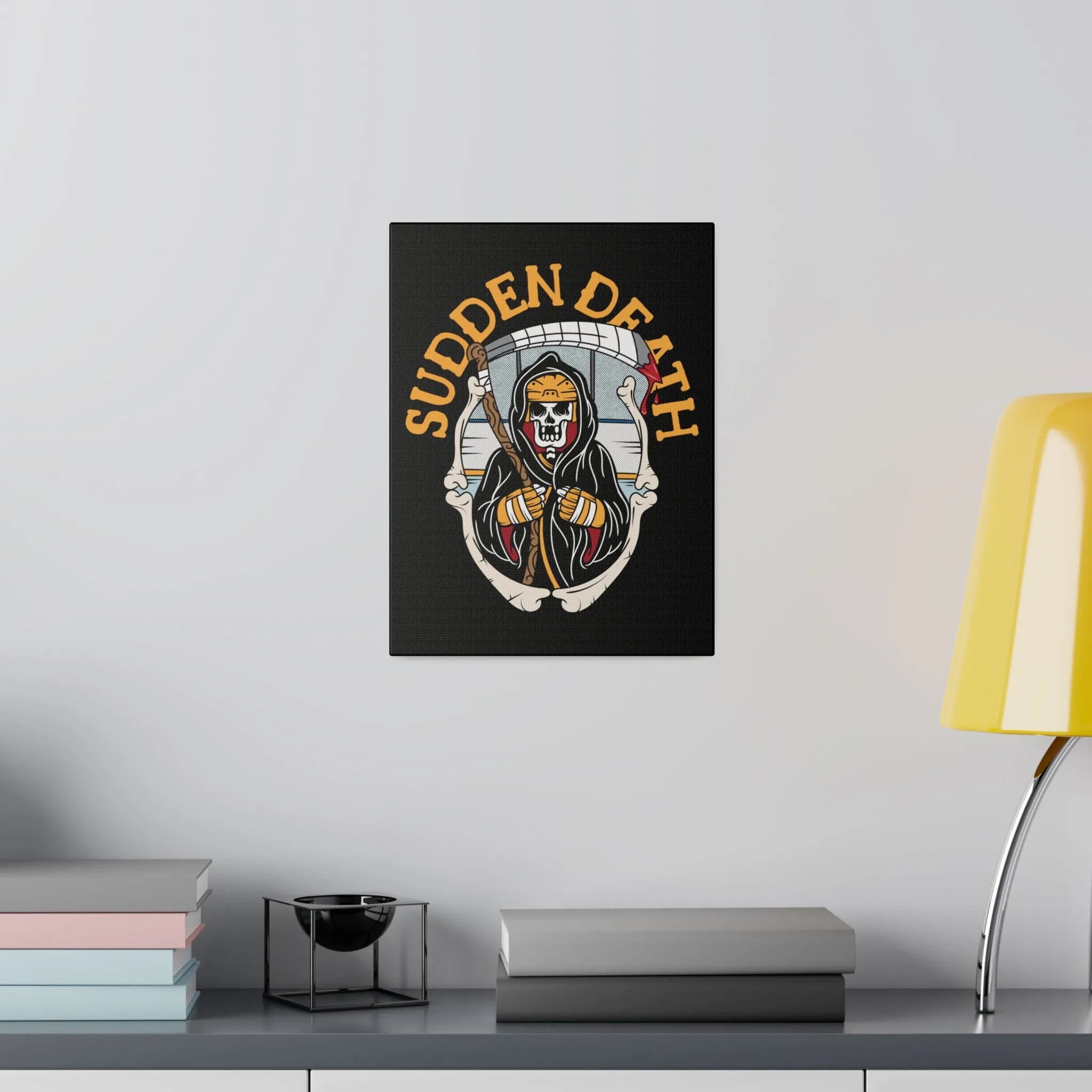 SUDDEN DEATH STRETCHED CANVAS