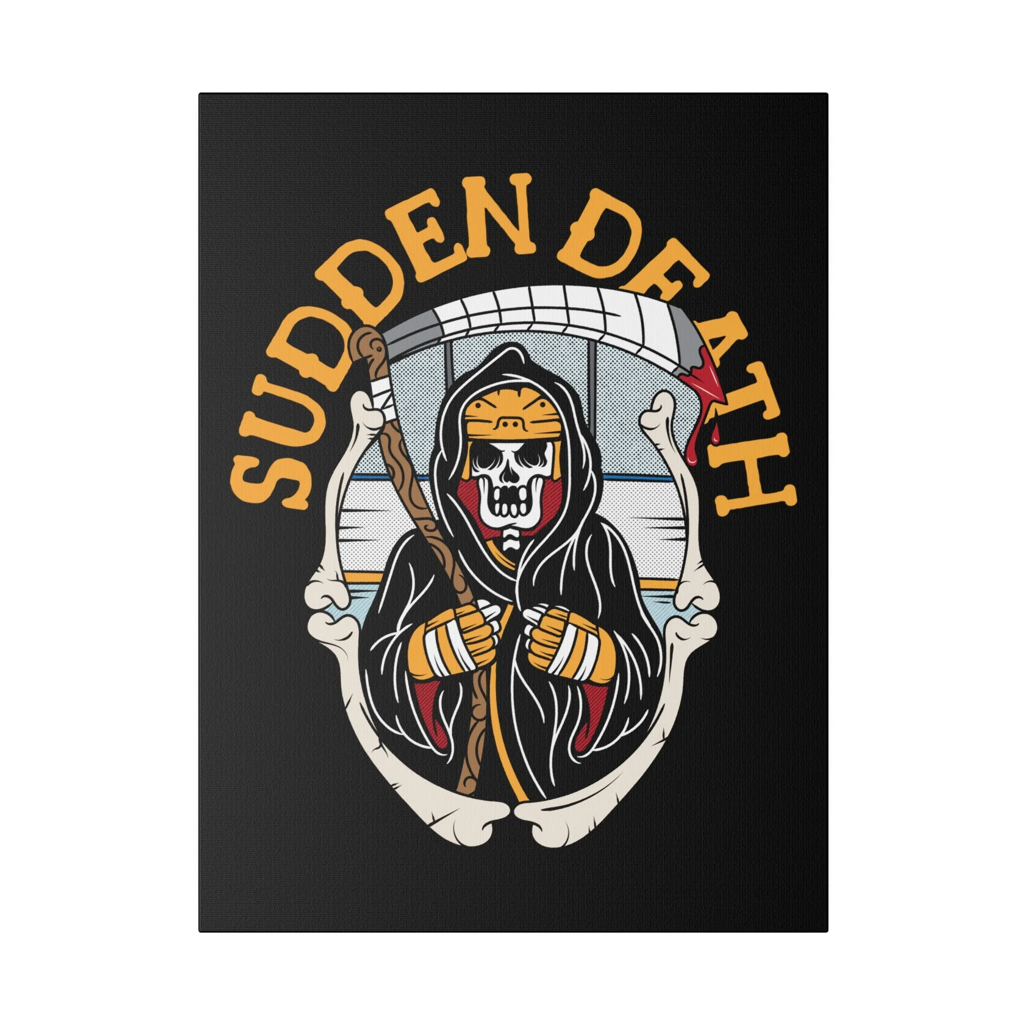 SUDDEN DEATH STRETCHED CANVAS
