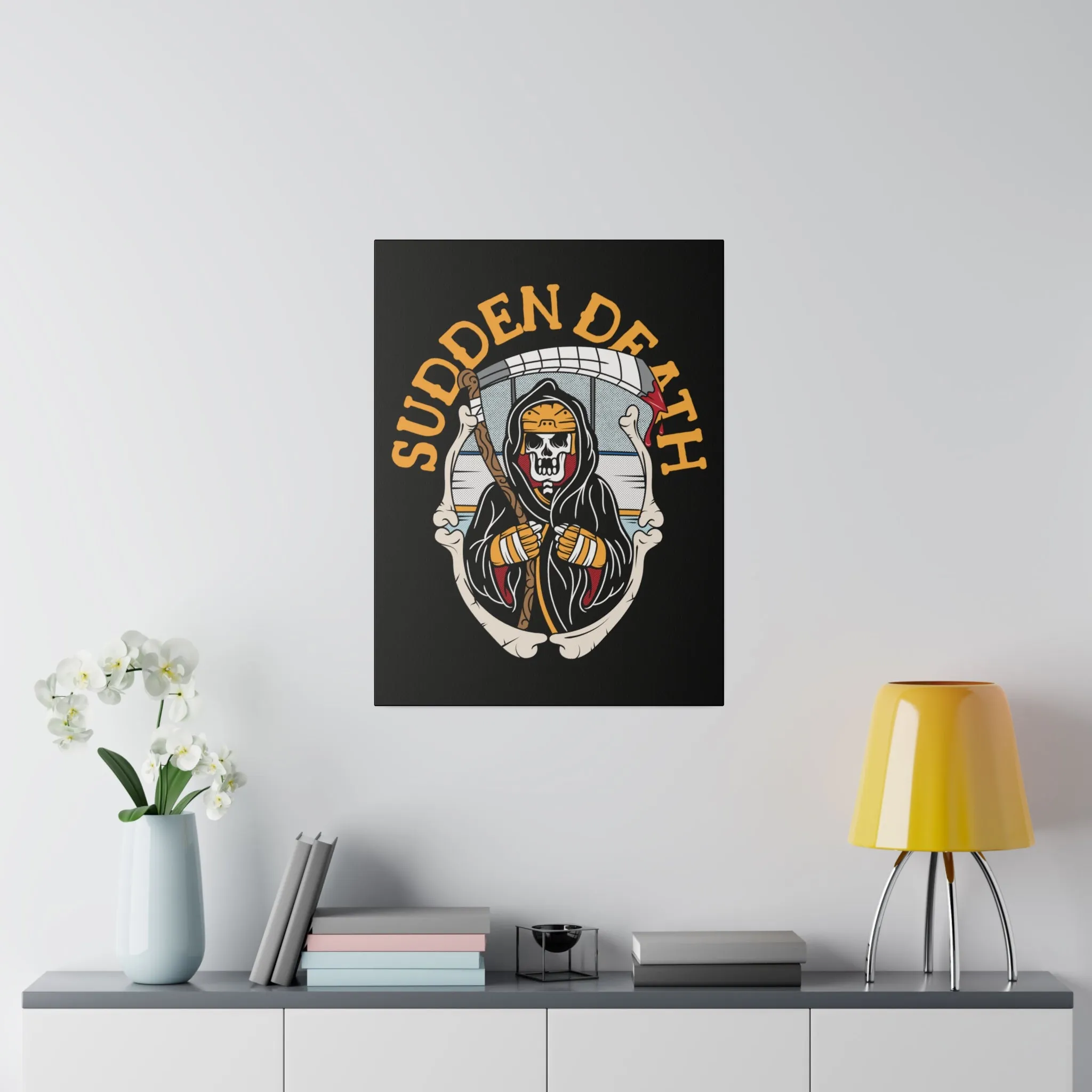 SUDDEN DEATH STRETCHED CANVAS