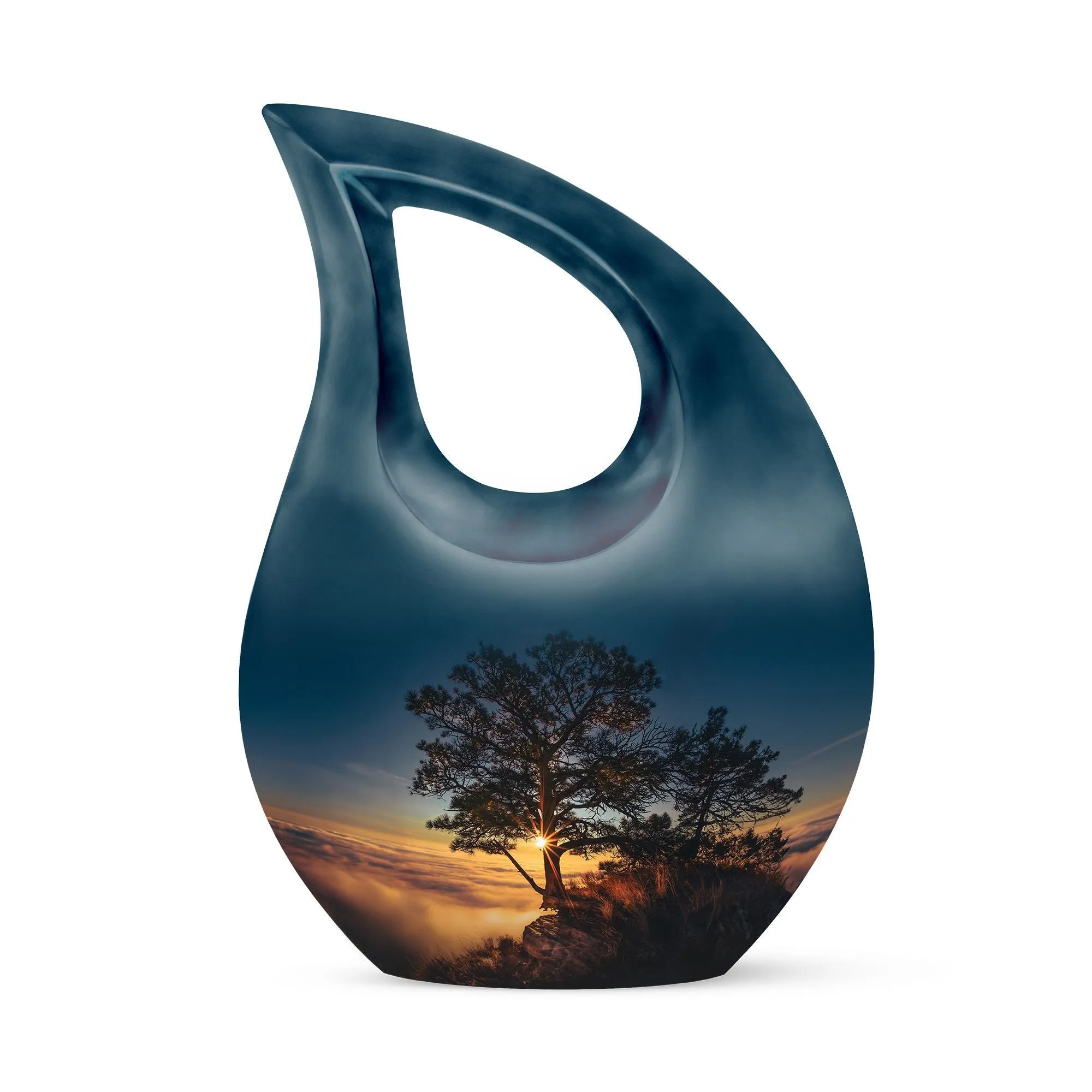 Sunset Urn: Personalized Small Urn For Human ashes