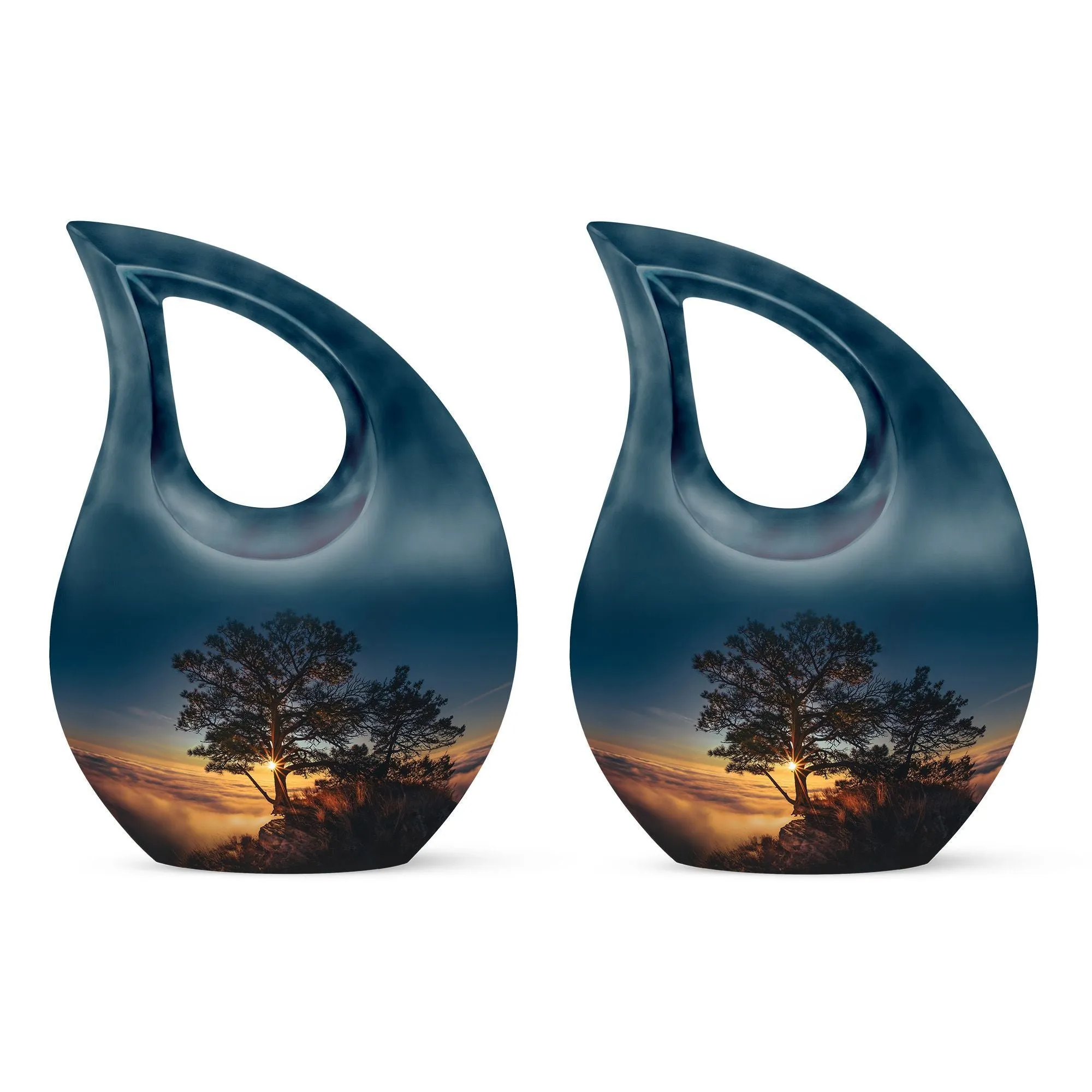 Sunset Urn: Personalized Small Urn For Human ashes