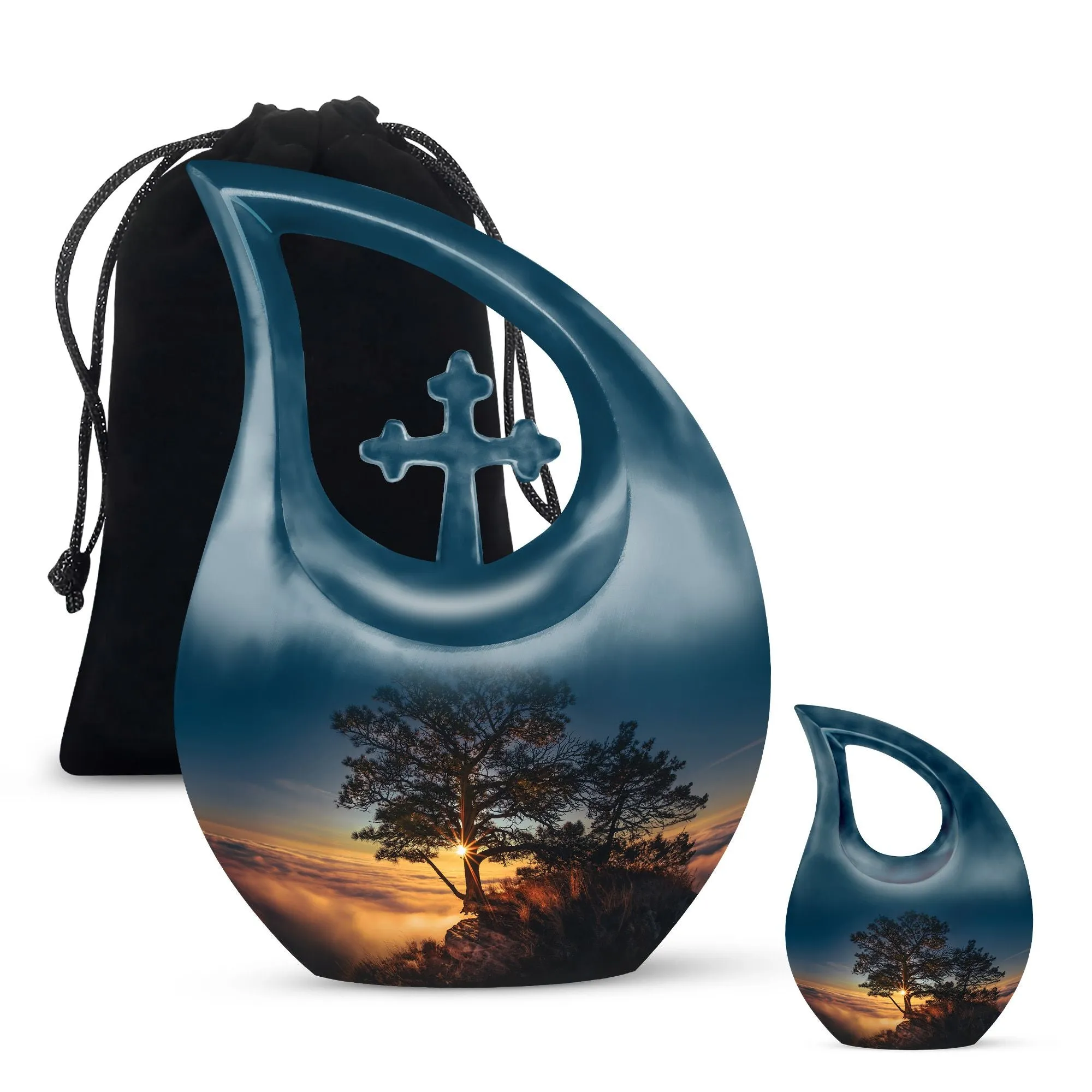 Sunset Urn: Personalized Small Urn For Human ashes