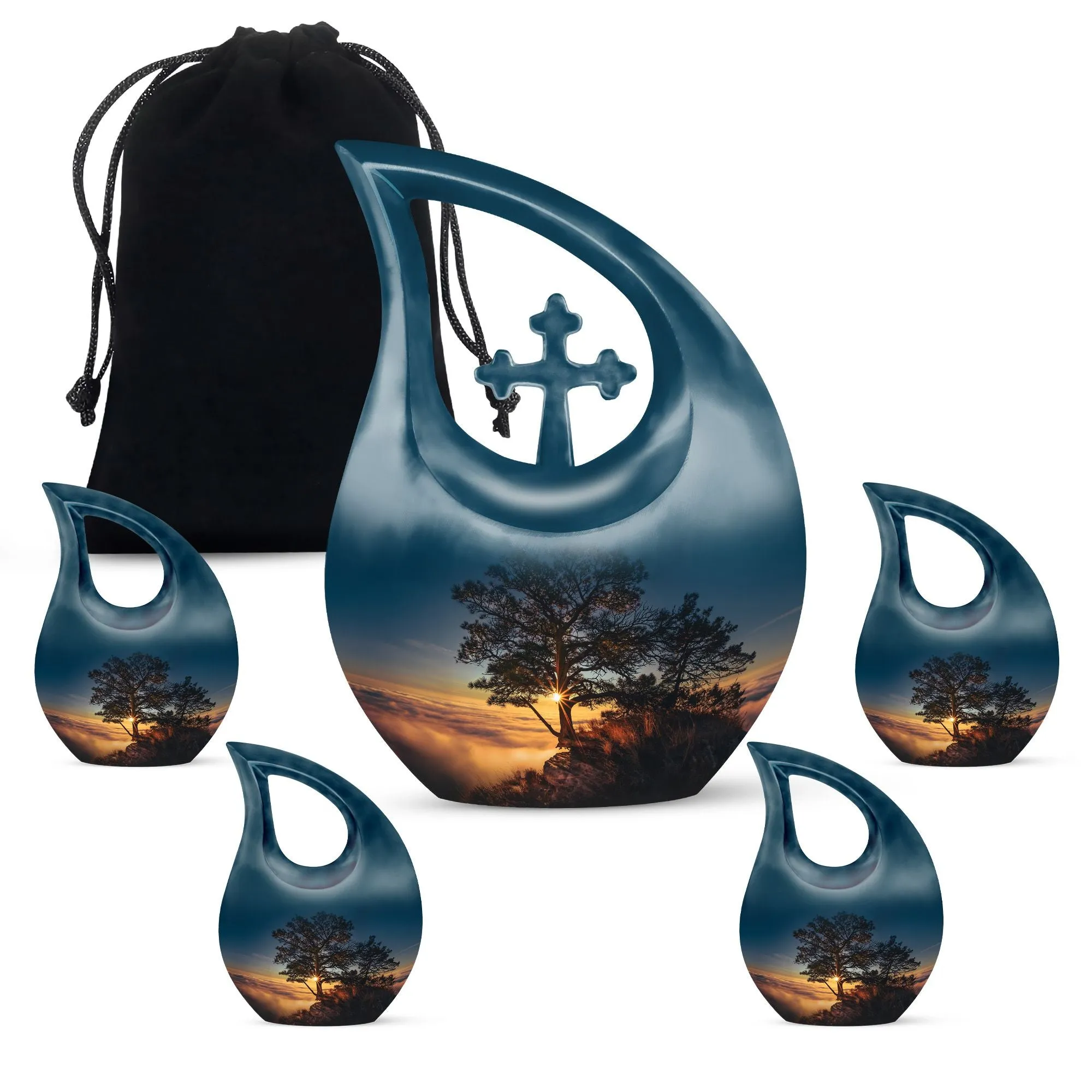 Sunset Urn: Personalized Small Urn For Human ashes