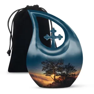 Sunset Urn: Personalized Small Urn For Human ashes