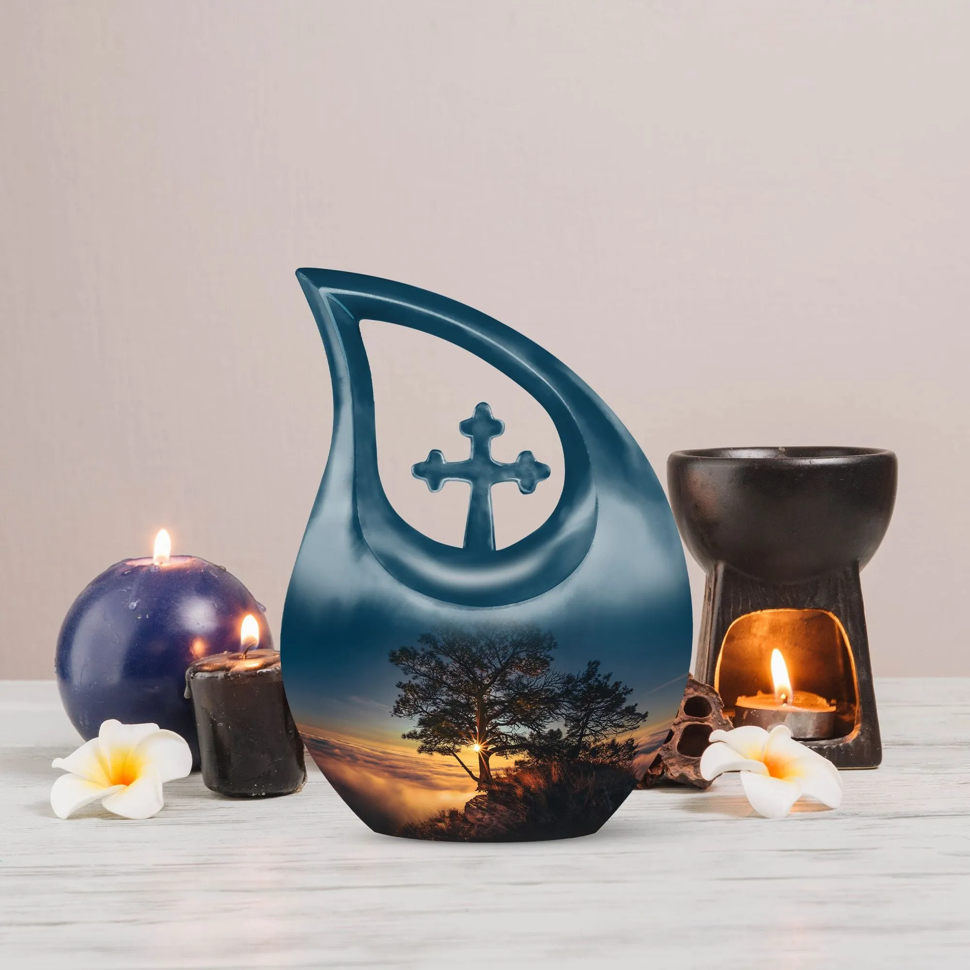 Sunset Urn: Personalized Small Urn For Human ashes