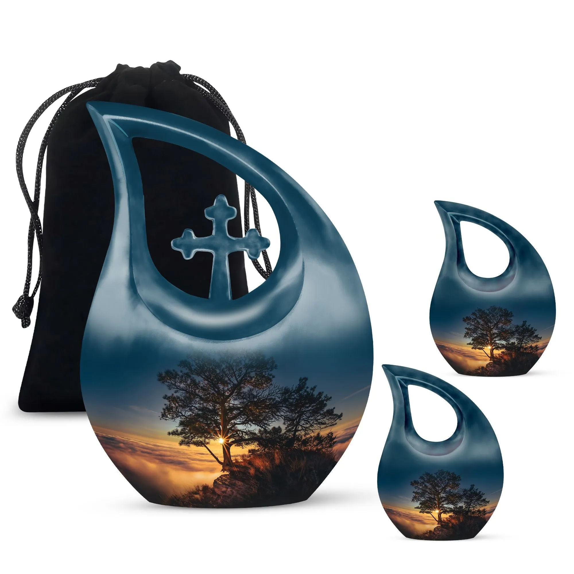 Sunset Urn: Personalized Small Urn For Human ashes
