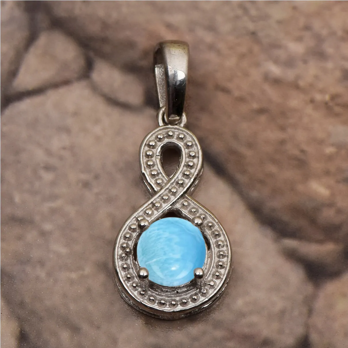 Swirl Cross Multi Choice Gemstone Pendant