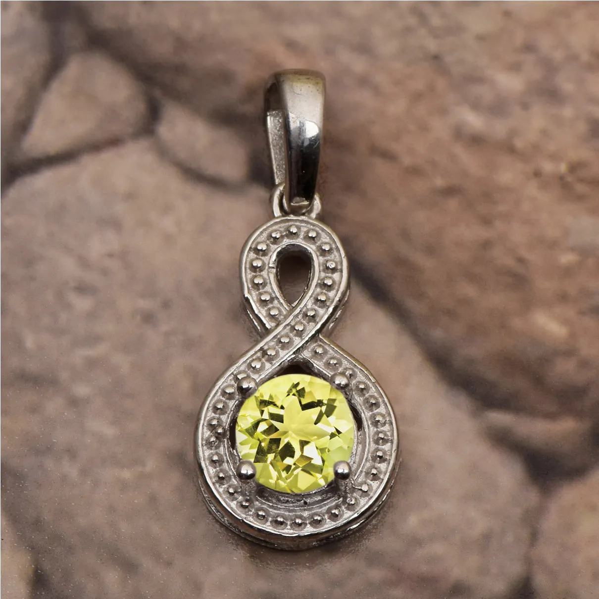Swirl Cross Multi Choice Gemstone Pendant