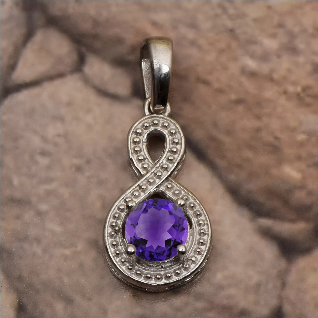 Swirl Cross Multi Choice Gemstone Pendant