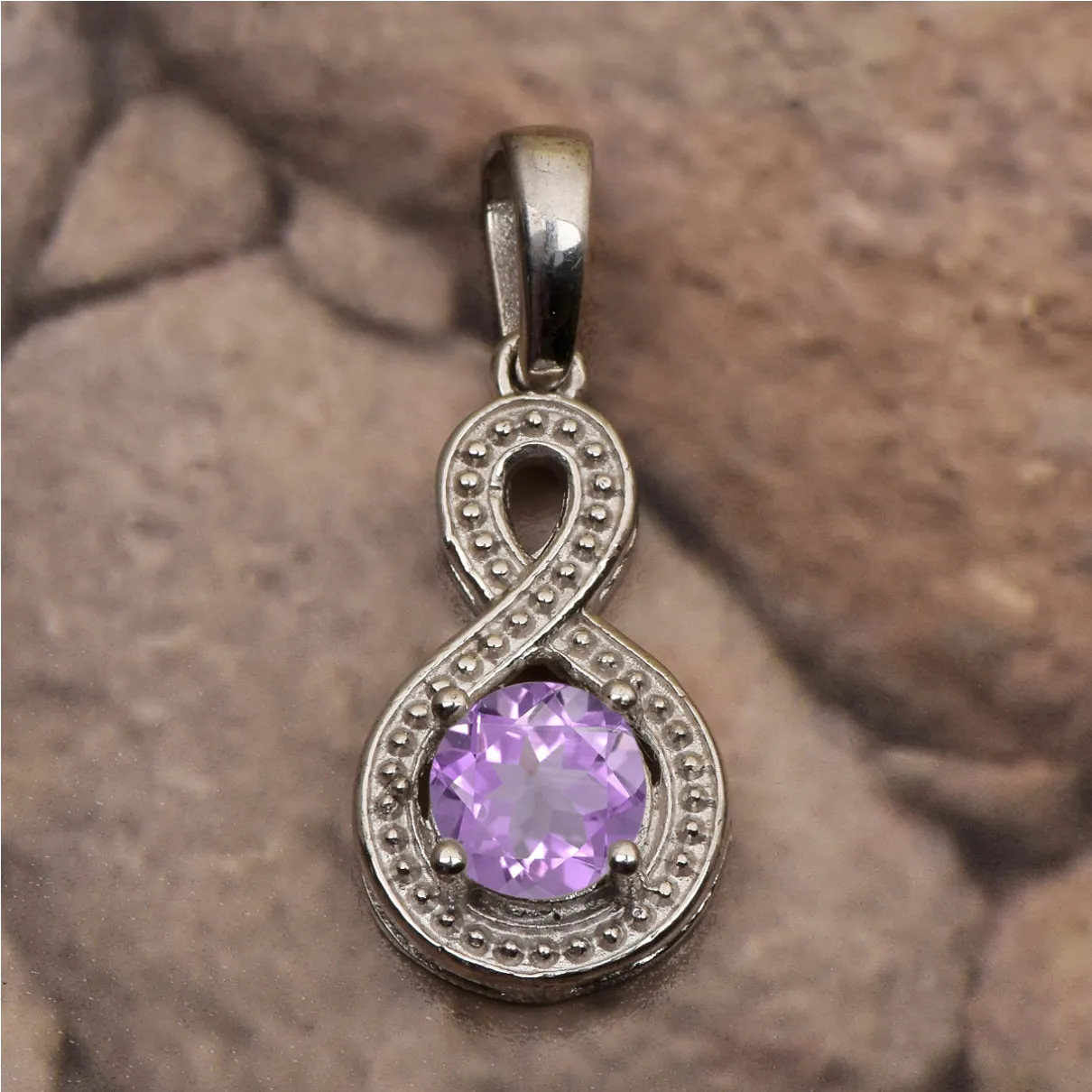 Swirl Cross Multi Choice Gemstone Pendant