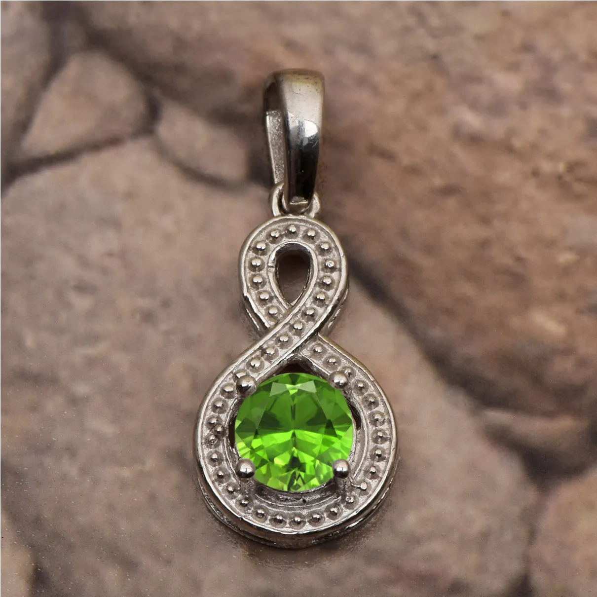 Swirl Cross Multi Choice Gemstone Pendant