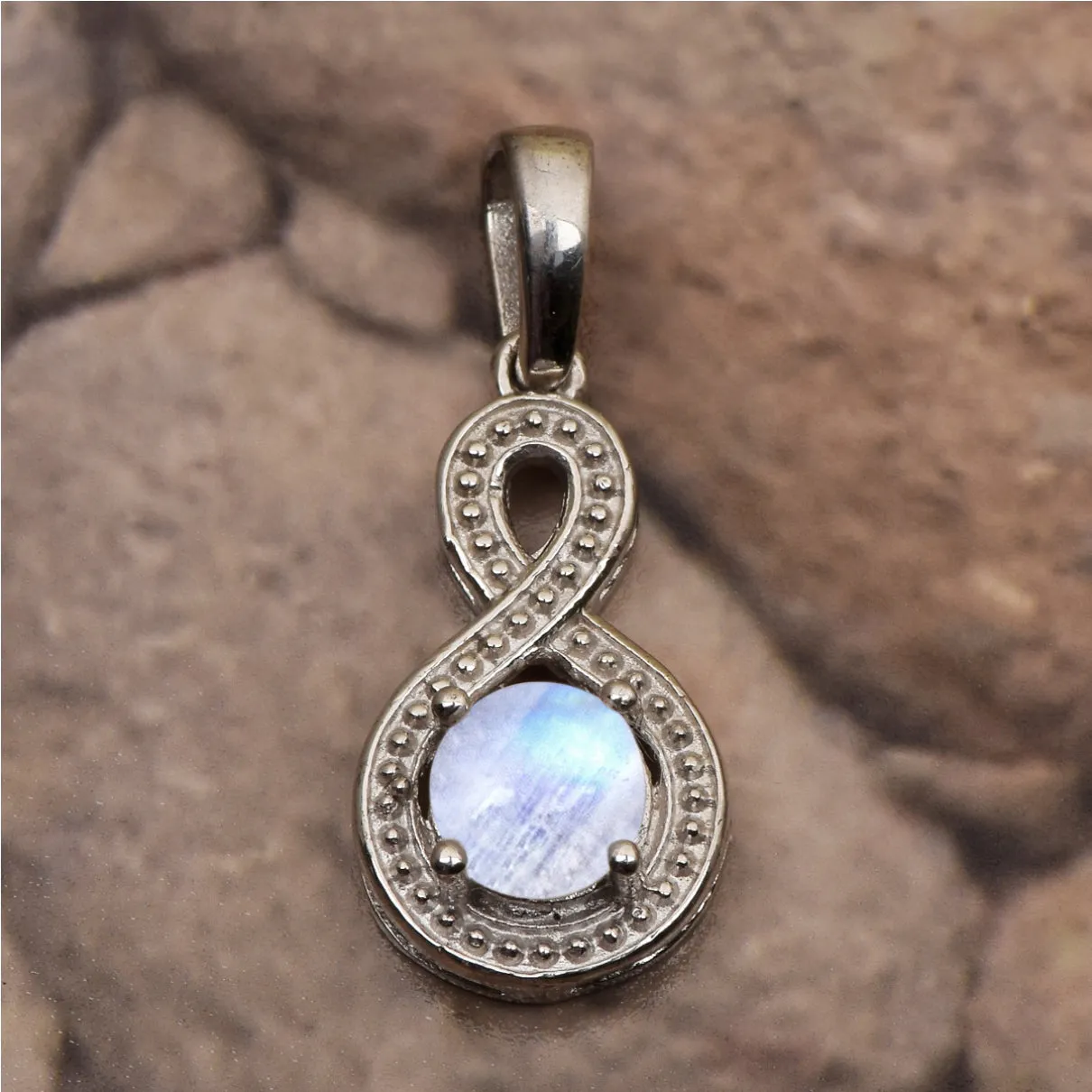 Swirl Cross Multi Choice Gemstone Pendant