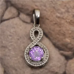 Swirl Cross Multi Choice Gemstone Pendant
