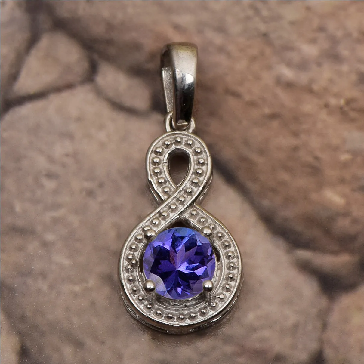 Swirl Cross Multi Choice Gemstone Pendant