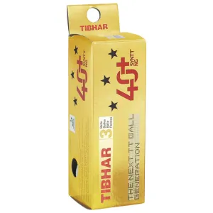 Table Tennis Balls Tri-Pack Syntt NG *** 4  - White