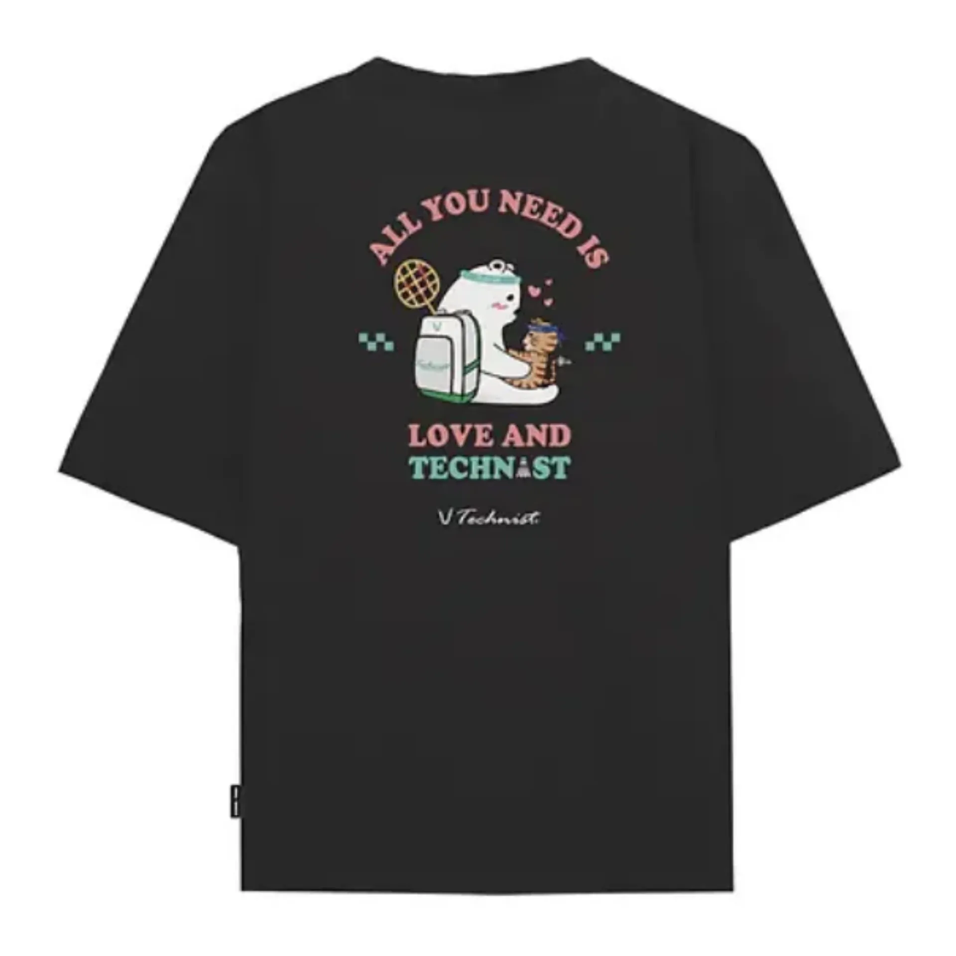 Technist TNT5511 Unisex Cotton Like Tshirt [Black]