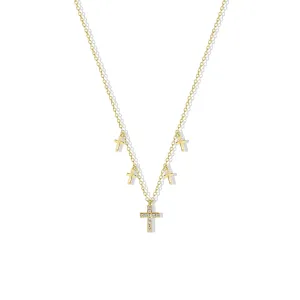 THE TINY MULTI CROSS NECKLACE