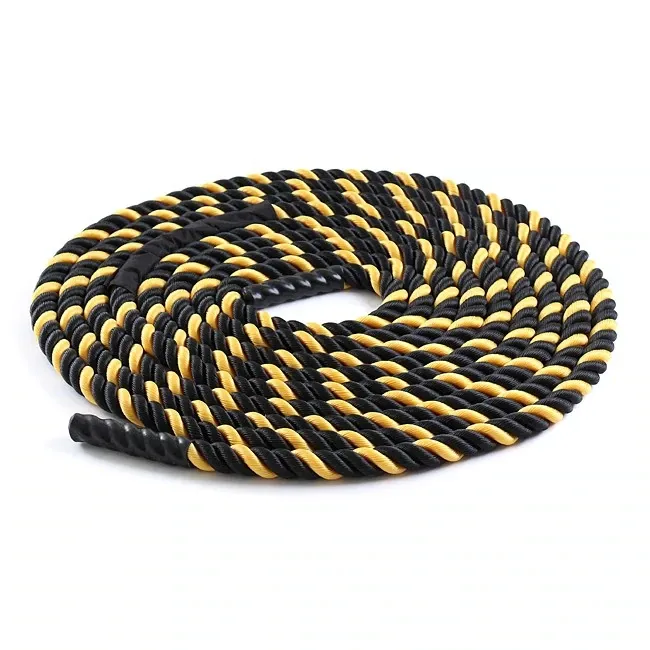 Treadmill Factory 50' Black/Yellow Battle Rope