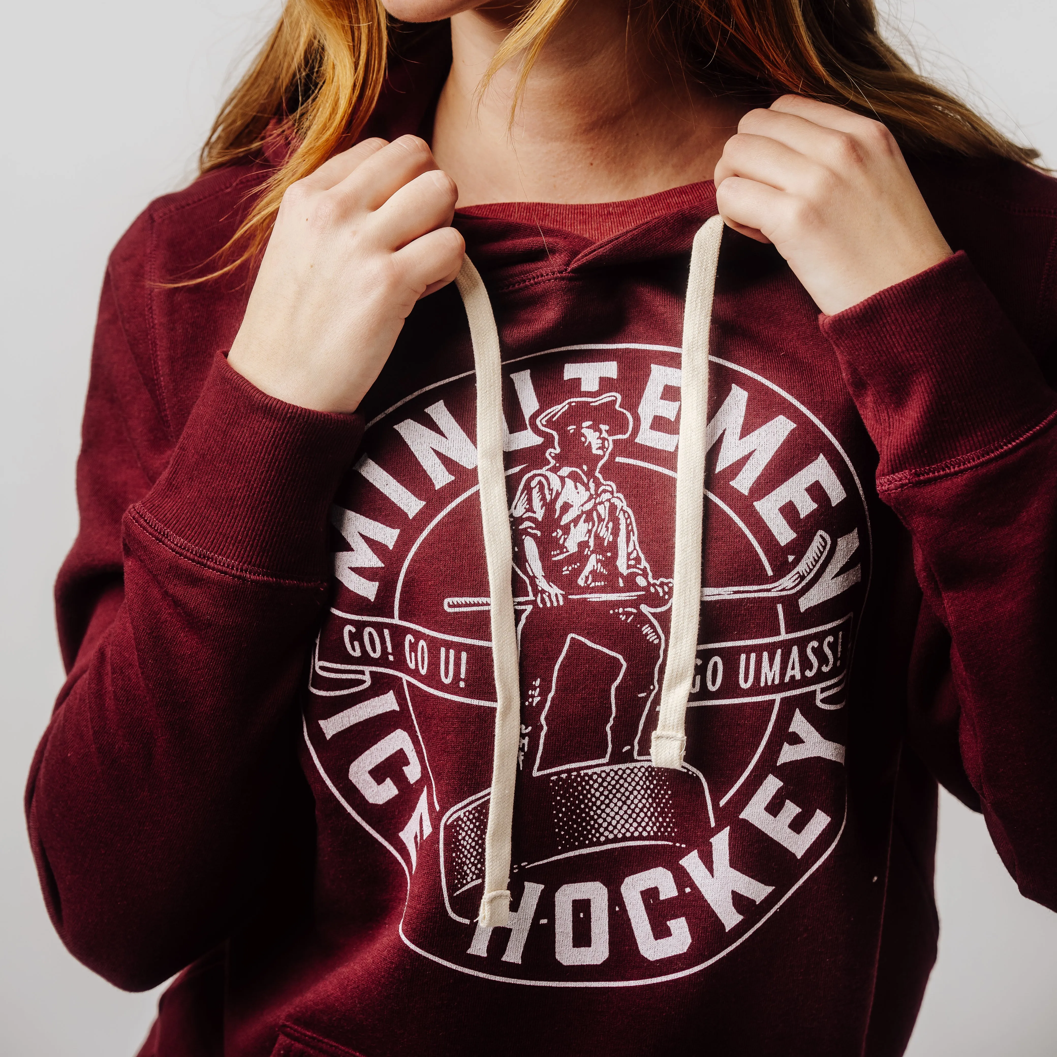 UMass Minutemen Ice Hockey Retro Hoodie