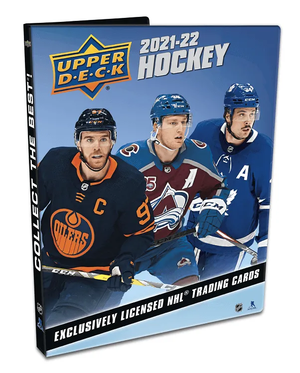 UPPER DECK 2021-22 UPPER DECK SERIES 1 HOCKEY STARTER KIT BINDER