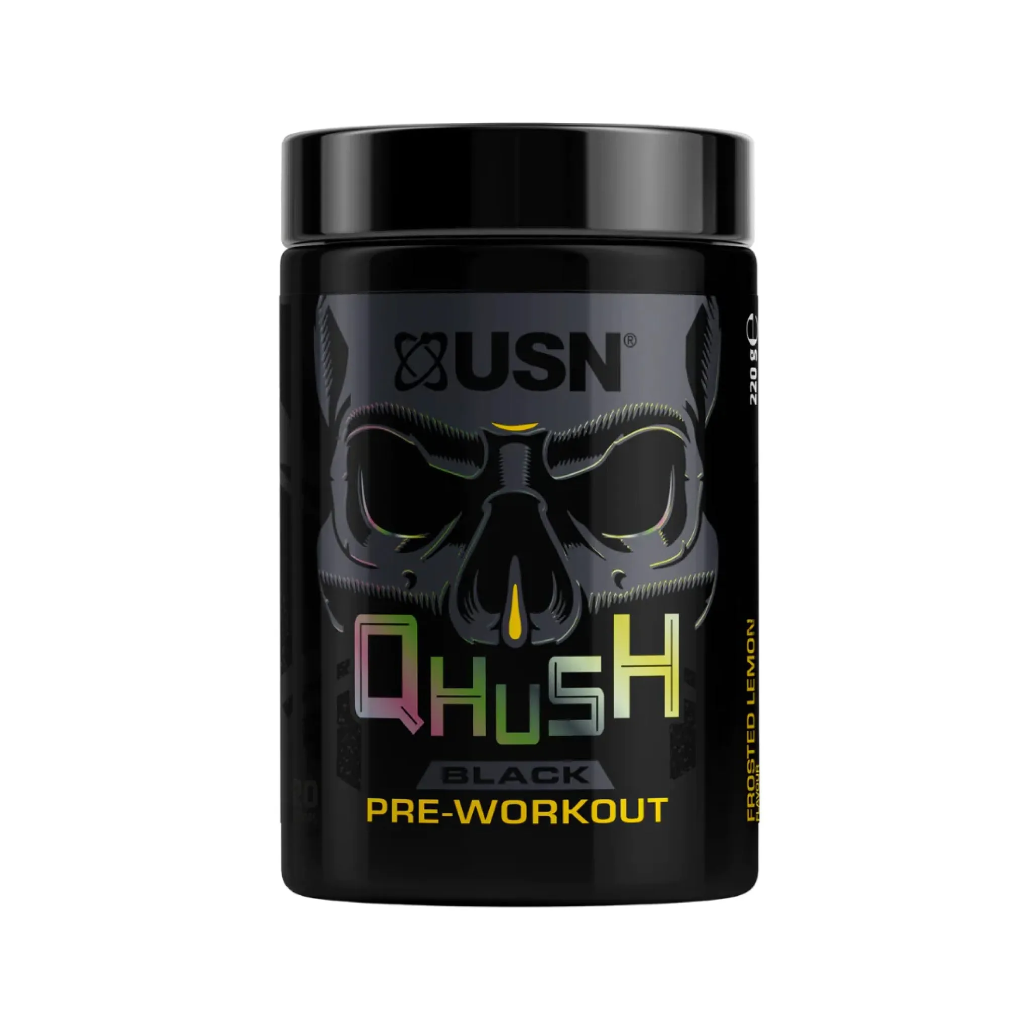 USN Qhush Black Pre-Workout 220g Past BBE