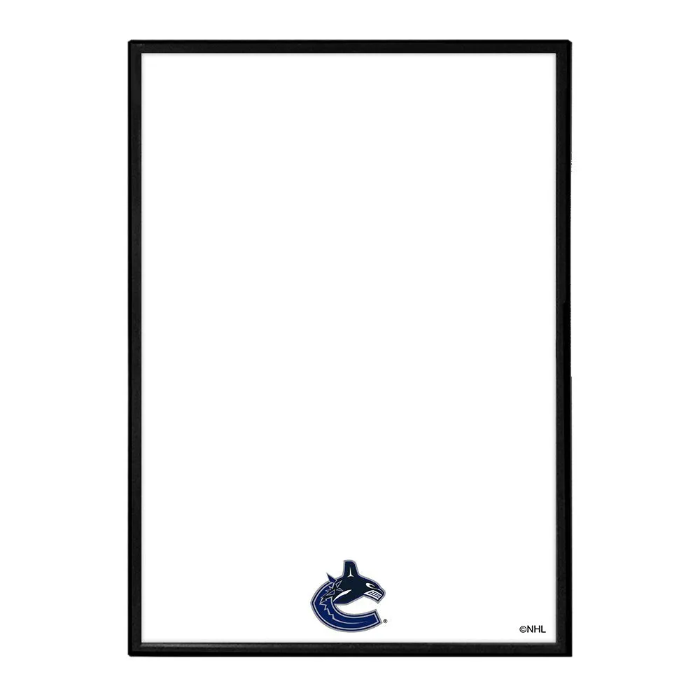 Vancouver Canucks: Framed Dry Erase Board