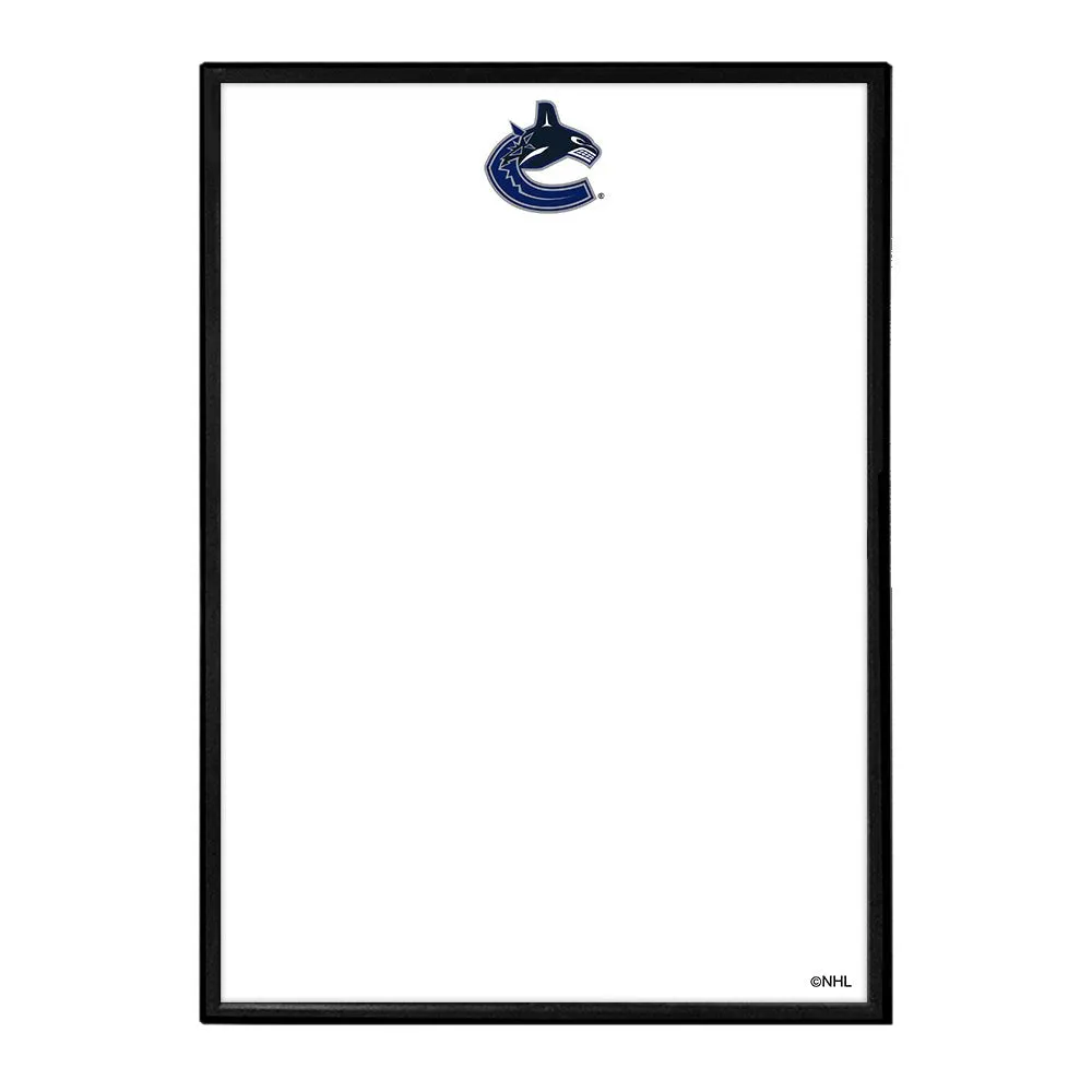 Vancouver Canucks: Framed Dry Erase Board