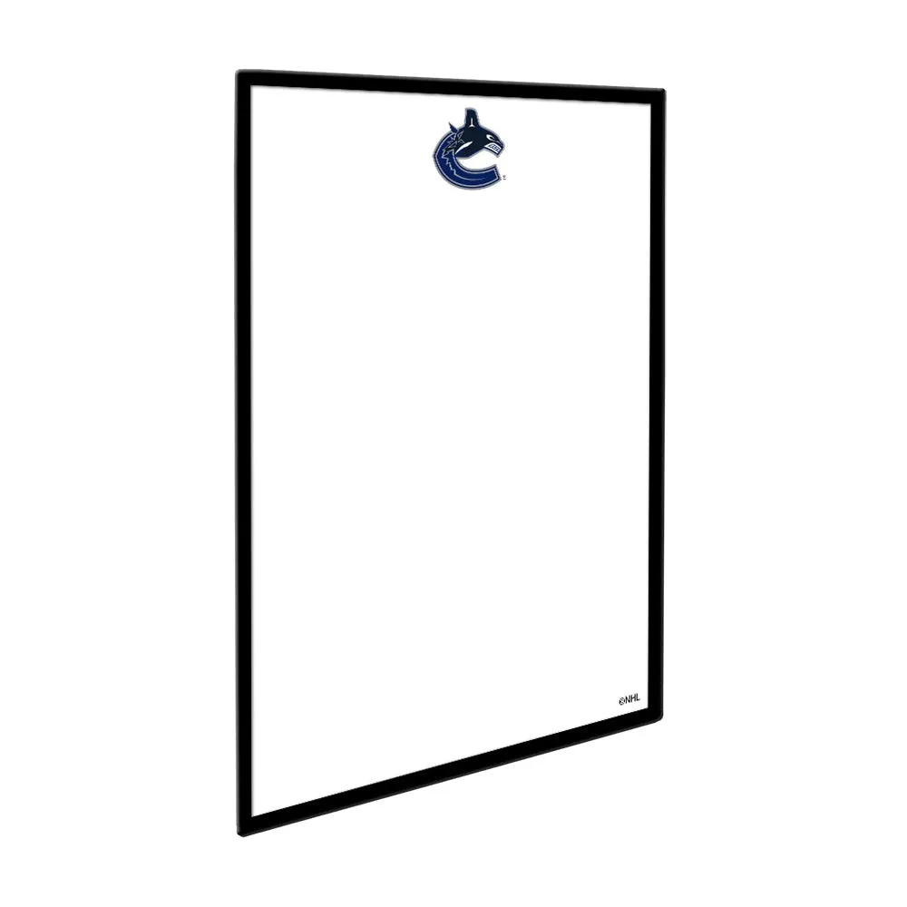 Vancouver Canucks: Framed Dry Erase Board