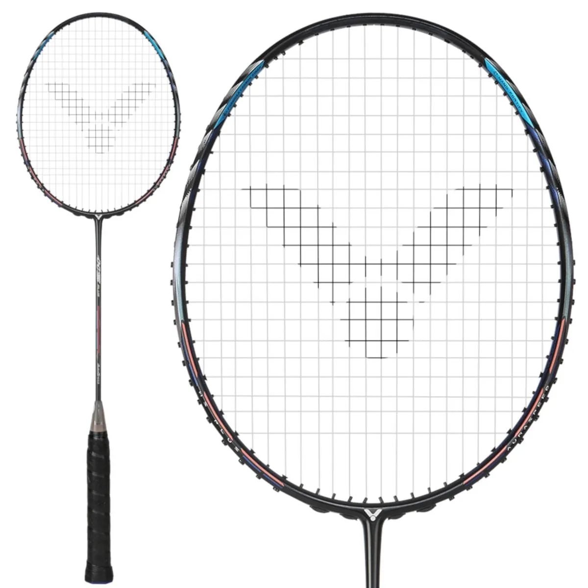 Victor Auraspeed HS Plus 4U Badminton Racket - Black