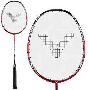 Victor Auraspeed Lightfighter 40 D Badminton Racket - Red / Black