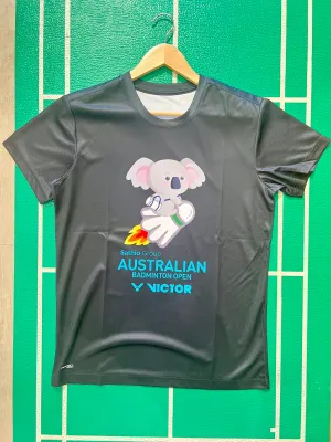 Victor Australian Badminton Open Tshirt Black
